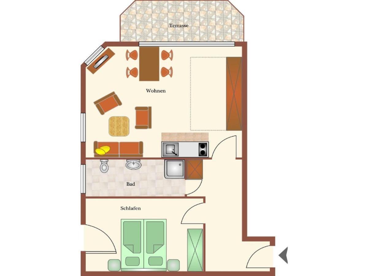 شقة Haus Duenenglueck, Whg. 14 كوكسهافن المظهر الخارجي الصورة